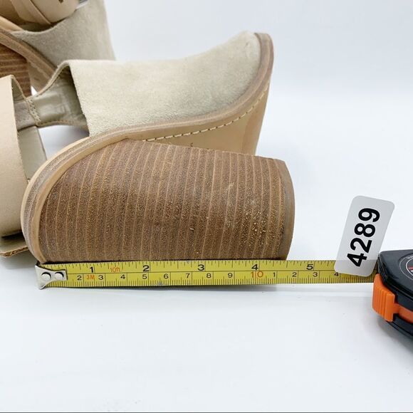 Marc‎ Fisher Vashi Ankle Strap Suede Chunky Heels - Picture 5 of 15